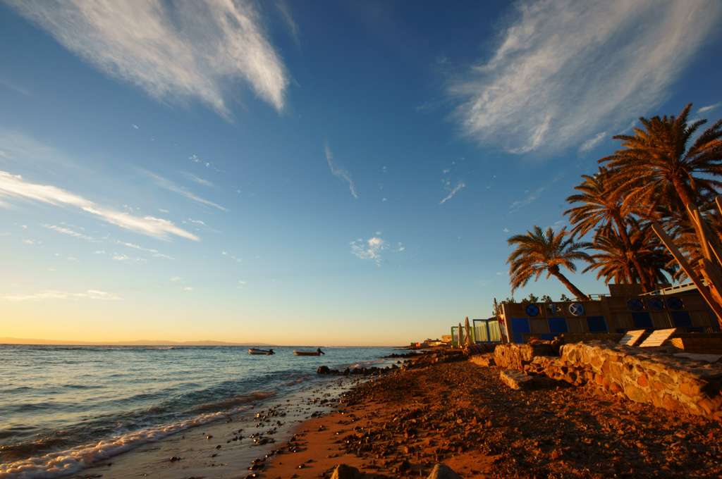 a beach at or near the hotel.